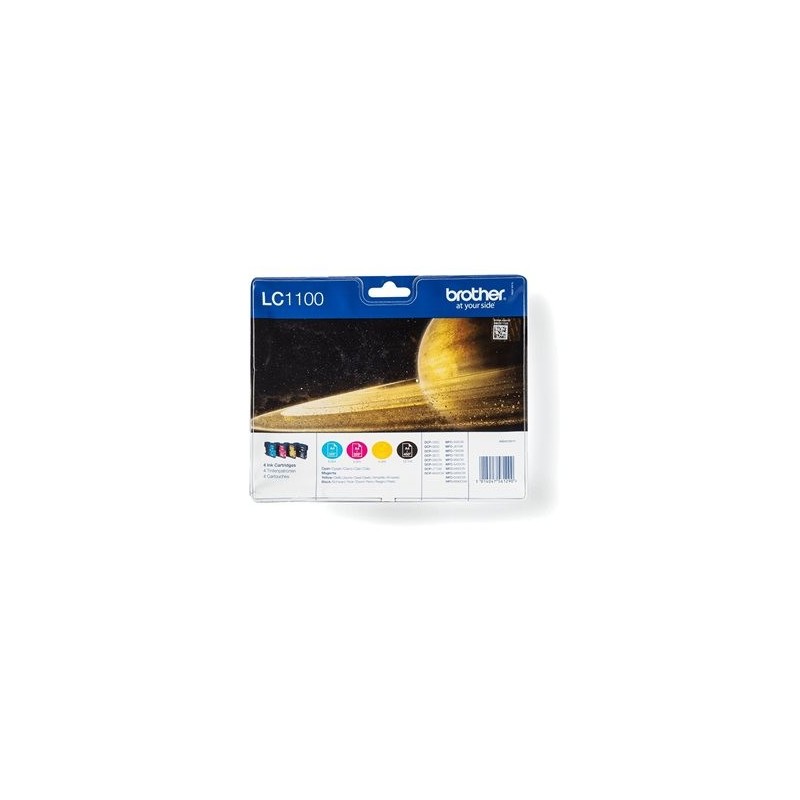 BROTHER LC1100VALBP Zestaw Brother LC1100 CMYK Blister Pack 450str MFC6490CW / DCP6690CW
