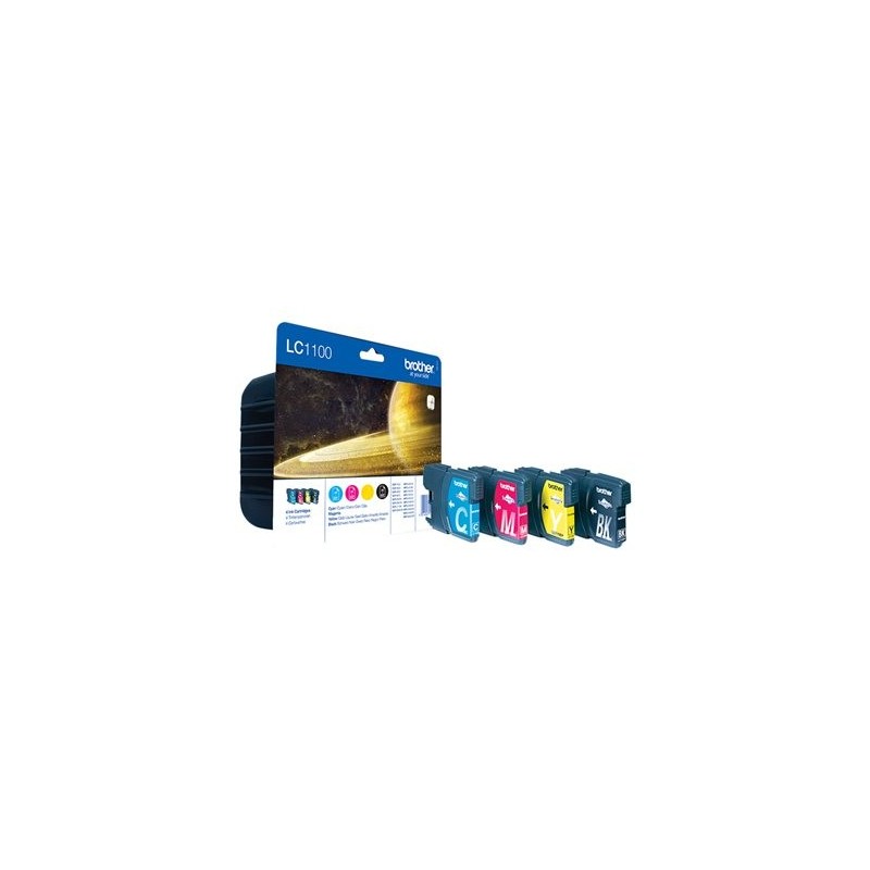 BROTHER LC1100VALBP Zestaw Brother LC1100 CMYK Blister Pack 450str MFC6490CW / DCP6690CW