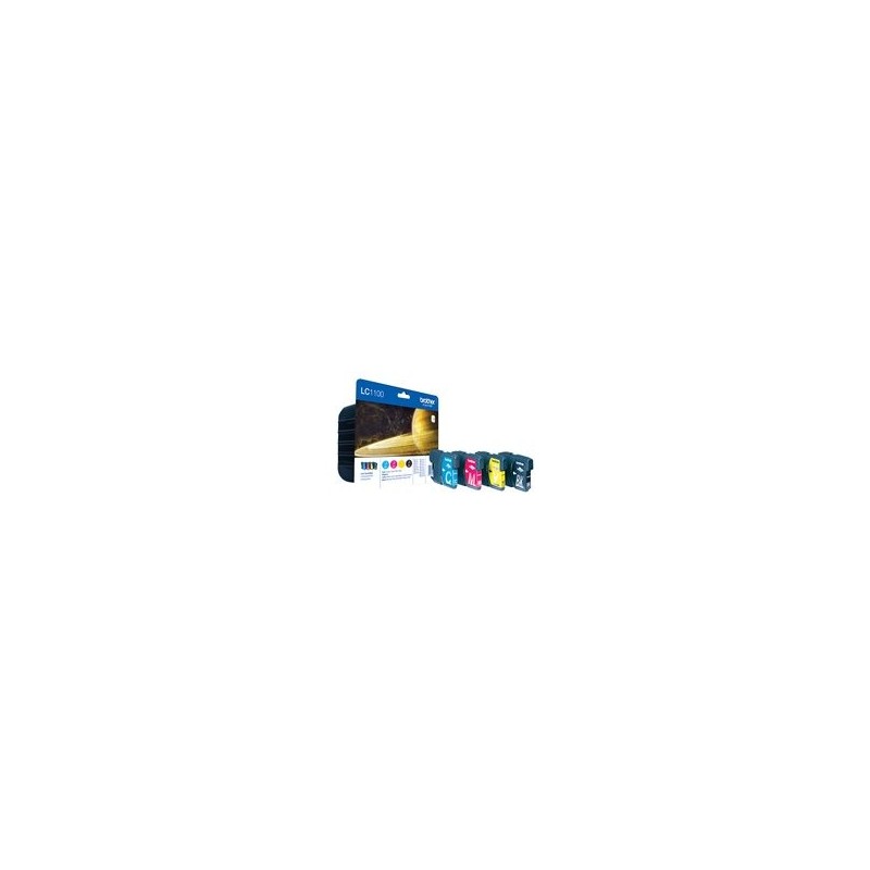 BROTHER LC1100VALBP Zestaw Brother LC1100 CMYK Blister Pack 450str MFC6490CW / DCP6690CW