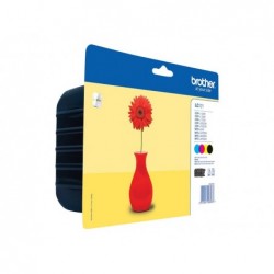 BROTHER LC121VALBP Zestaw Brother LC 121 CMYK Blister Pack 300str DCP-J132W / DCP-J152W