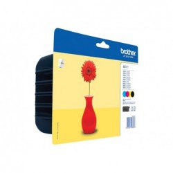 BROTHER LC121VALBP Zestaw Brother LC 121 CMYK Blister Pack 300str DCP-J132W / DCP-J152W