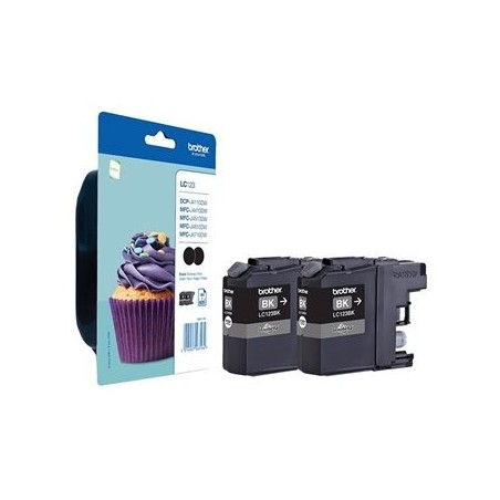 BROTHER LC123BKBP2 Tusz Brother LC123BKBP2 black Blister Pack (dwupak) 600str MFC-J4510DW BROTHER LC123BKBP2 Tusz Brother LC123BKBP2 black Blister Pack (dwupak) 600str MFC-J4510DW