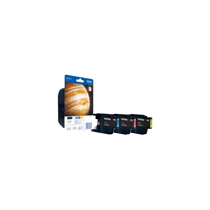 BROTHER LC1240RBWBP Zestaw Brother LC1240RBWBP CMY Blister Pack 600str DCP-J925DW / MFC-J430W