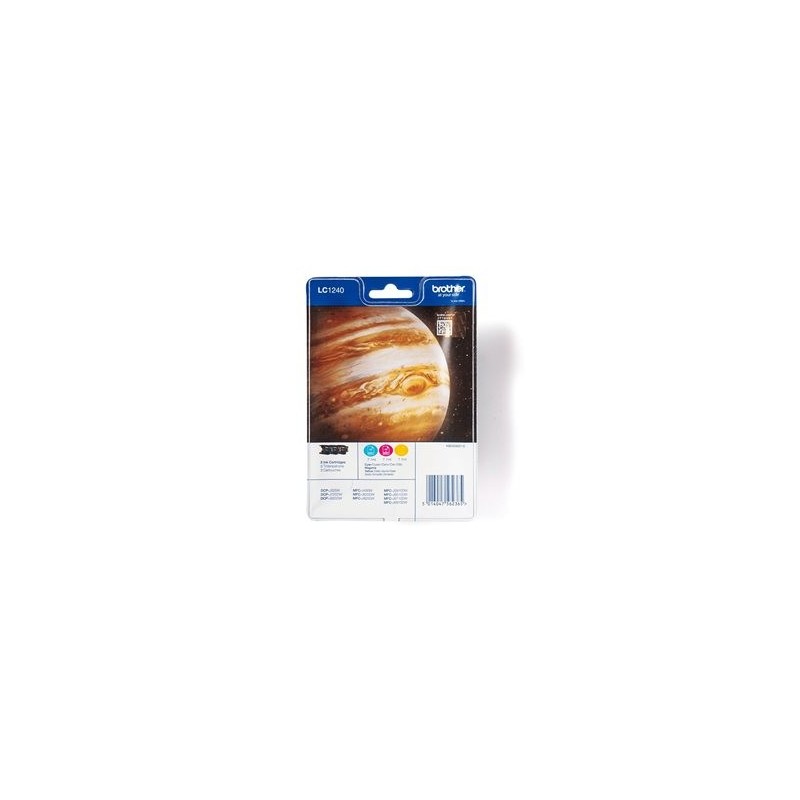 BROTHER LC1240RBWBP Zestaw Brother LC1240RBWBP CMY Blister Pack 600str DCP-J925DW / MFC-J430W