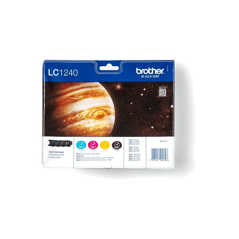 BROTHER LC1240VALBP Brother LC1240VALBP Cartus Black, Cyan, Magenta, Yellow - 600 pagini