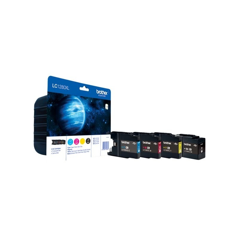 BROTHER LC1280XLVALBP Brother LC1280XLVALBP Cartus Black, Cyan, Magenta, Yellow, MFCJ6910 -2400 pagini