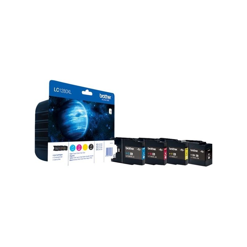BROTHER LC1280XLVALBP Brother LC1280XLVALBP Cartus Black, Cyan, Magenta, Yellow, MFCJ6910 -2400 pagini