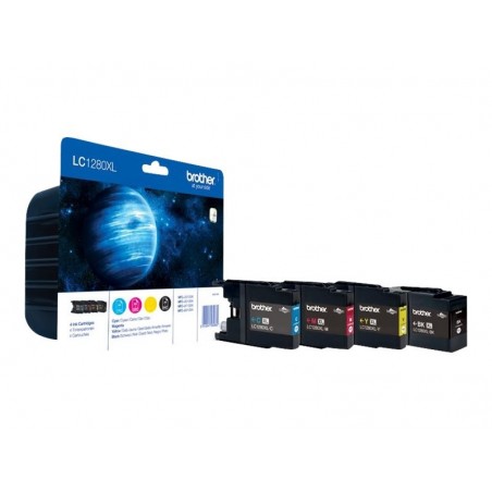 BROTHER LC1280XLVALBP Brother LC1280XLVALBP Cartus Black, Cyan, Magenta, Yellow, MFCJ6910 -2400 pagini
