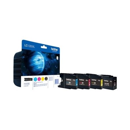 BROTHER LC1280XLVALBP Brother LC1280XLVALBP Cartus Black, Cyan, Magenta, Yellow, MFCJ6910 -2400 pagini