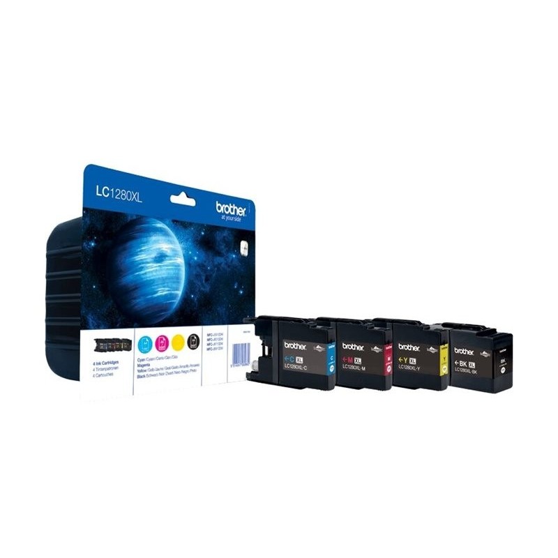 BROTHER LC1280XLVALBP Brother LC1280XLVALBP Cartus Black, Cyan, Magenta, Yellow, MFCJ6910 -2400 pagini