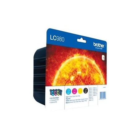 BROTHER LC980VALBP Zestaw Brother LC980 CMYK Blister Pack 300str DCP145C / DCP165C / MFC250C