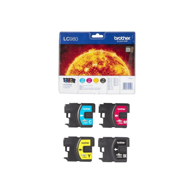 BROTHER LC980VALBP Zestaw Brother LC980 CMYK Blister Pack 300str DCP145C / DCP165C / MFC250C