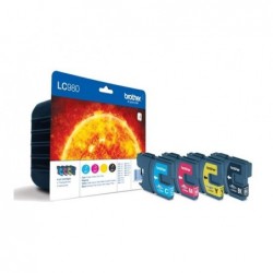 BROTHER LC980VALBP Zestaw Brother LC980 CMYK Blister Pack 300str DCP145C / DCP165C / MFC250C