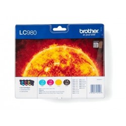 BROTHER LC980VALBP Zestaw Brother LC980 CMYK Blister Pack 300str DCP145C / DCP165C / MFC250C