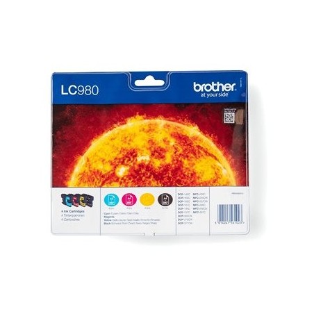 BROTHER LC980VALBP Zestaw Brother LC980 CMYK Blister Pack 300str DCP145C / DCP165C / MFC250C