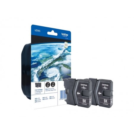 BROTHER LC985BKBP2 Tusz Brother LC985BKBP2 black Blister Pack (dwupak) 300str DCPJ125 / J315w