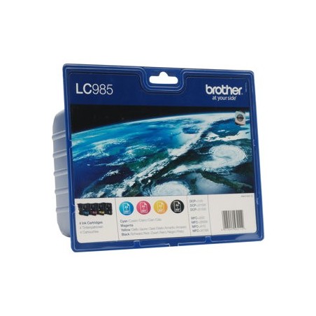 BROTHER LC985VALBP Zestaw Brother LC985 CMYK Blister Pack 300str DCP-J125 / J315W / J515W BROTHER LC985VALBP Zestaw Brother LC985 CMYK Blister Pack 300str DCP-J125 / J315W / J515W