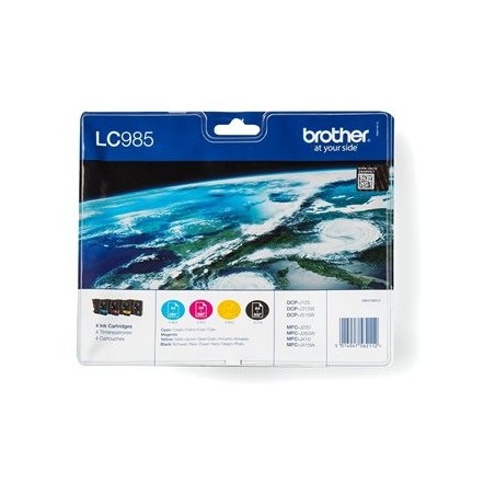 BROTHER LC985VALBP Zestaw Brother LC985 CMYK Blister Pack 300str DCP-J125 / J315W / J515W BROTHER LC985VALBP Zestaw Brother LC985 CMYK Blister Pack 300str DCP-J125 / J315W / J515W