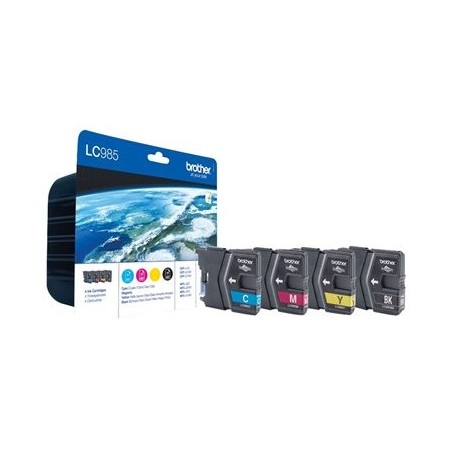 BROTHER LC985VALBP Zestaw Brother LC985 CMYK Blister Pack 300str DCP-J125 / J315W / J515W BROTHER LC985VALBP Zestaw Brother LC985 CMYK Blister Pack 300str DCP-J125 / J315W / J515W