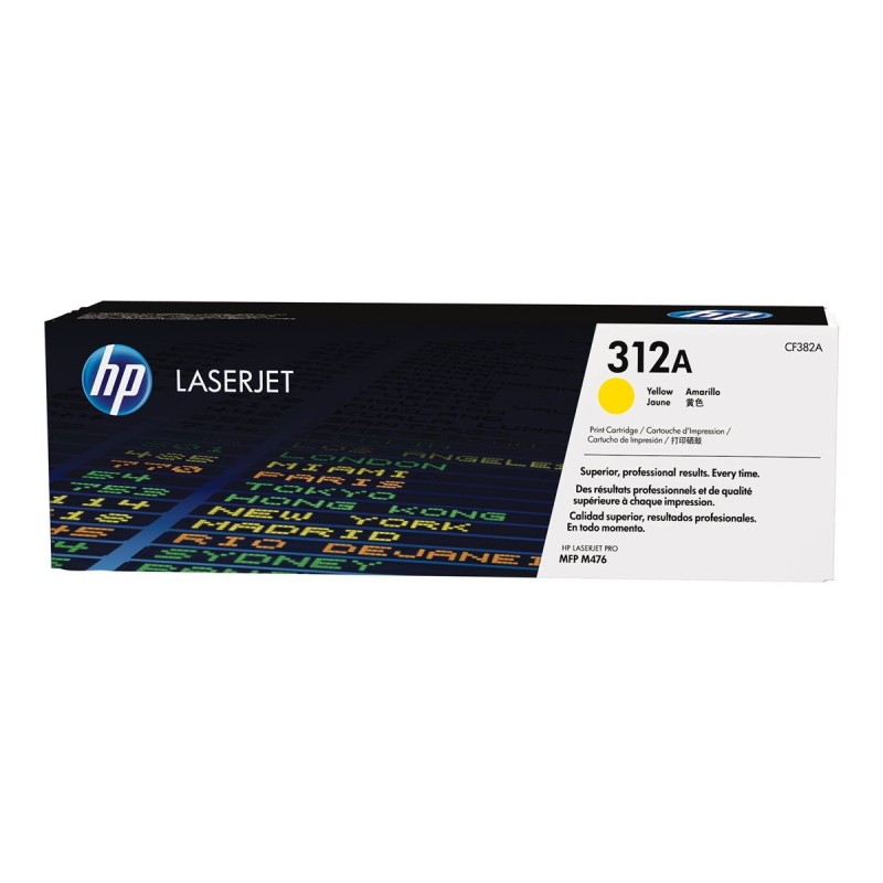 HP CF382A Toner HP 312A yellow 2700str MFP M476 series HP CF382A Toner HP 312A yellow 2700str MFP M476 series