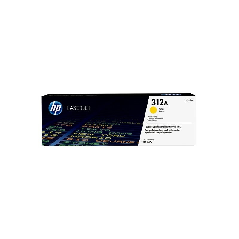 HP CF382A Toner HP 312A yellow 2700str MFP M476 series HP CF382A Toner HP 312A yellow 2700str MFP M476 series