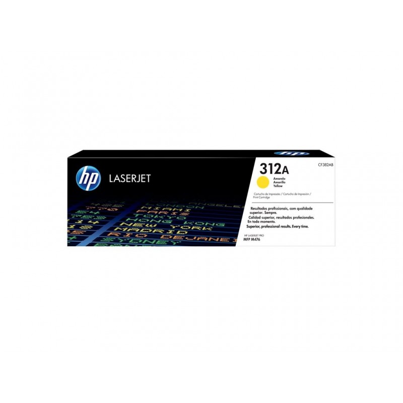 HP CF382A Toner HP 312A yellow 2700str MFP M476 series HP CF382A Toner HP 312A yellow 2700str MFP M476 series