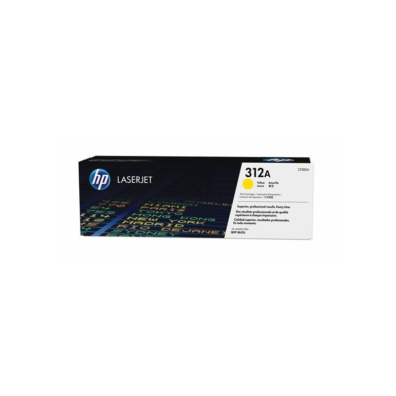 HP CF382A Toner HP 312A yellow 2700str MFP M476 series HP CF382A Toner HP 312A yellow 2700str MFP M476 series