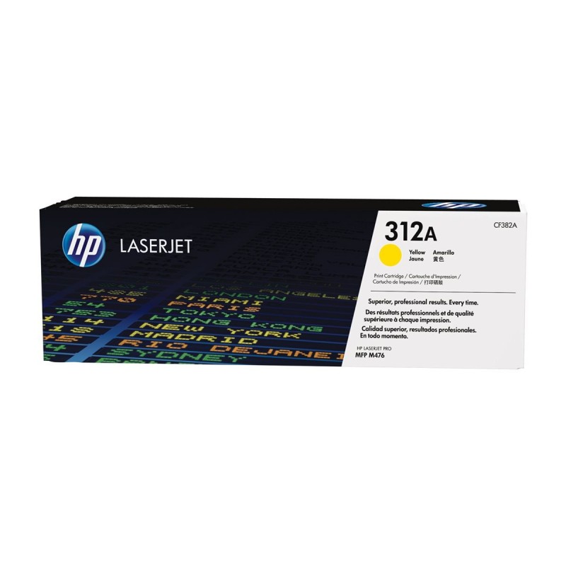 HP CF382A Toner HP 312A yellow 2700str MFP M476 series HP CF382A Toner HP 312A yellow 2700str MFP M476 series