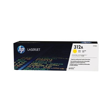 HP CF382A Toner HP 312A yellow 2700str MFP M476 series HP CF382A Toner HP 312A yellow 2700str MFP M476 series