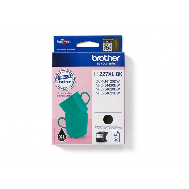 BROTHER LC227XLBK Brother LC227XLBK Cartus negru de capacitate mare - 1.200 pagi BROTHER LC227XLBK Brother LC227XLBK Cartus negru de capacitate mare - 1.200 pagi