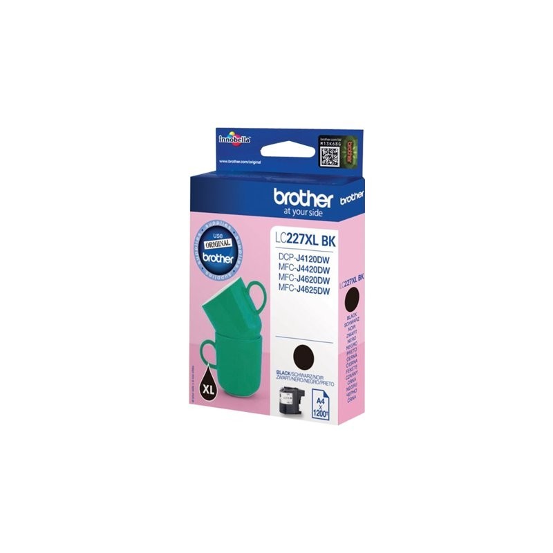 BROTHER LC227XLBK Brother LC227XLBK Cartus negru de capacitate mare - 1.200 pagi BROTHER LC227XLBK Brother LC227XLBK Cartus negru de capacitate mare - 1.200 pagi