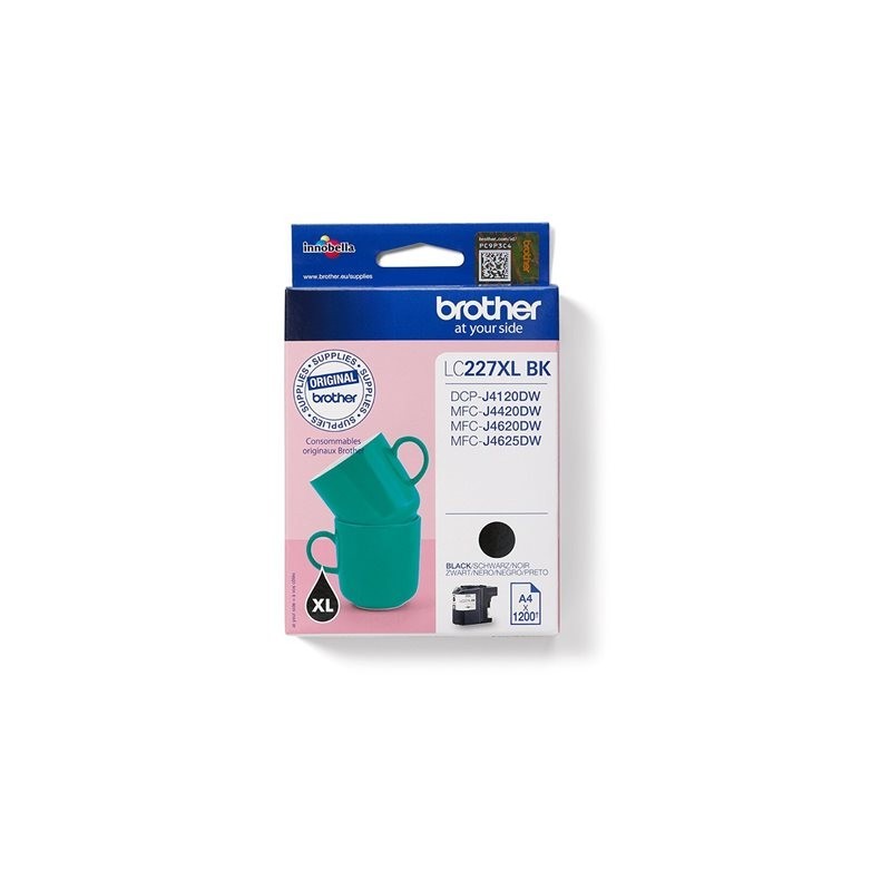 BROTHER LC227XLBK Brother LC227XLBK Cartus negru de capacitate mare - 1.200 pagi BROTHER LC227XLBK Brother LC227XLBK Cartus negru de capacitate mare - 1.200 pagi