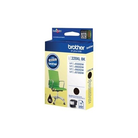 BROTHER LC229XLBK Brother LC229XLBK Cartus negru de capacitate mare - 2.400 pagini BROTHER LC229XLBK Brother LC229XLBK Cartus negru de capacitate mare - 2.400 pagini