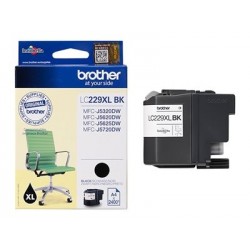 BROTHER LC229XLBK Brother LC229XLBK Cartus negru de capacitate mare - 2.400 pagini BROTHER LC229XLBK Brother LC229XLBK Cartus negru de capacitate mare - 2.400 pagini