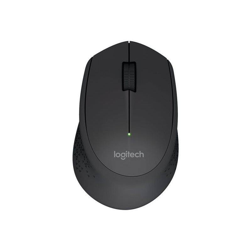 LOGITECH M280 Mouse right-handed optical 3 buttons wireless 2.4 GHz USB wireless receiver black
