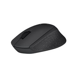 LOGITECH M280 Mouse right-handed optical 3 buttons wireless 2.4 GHz USB wireless receiver black