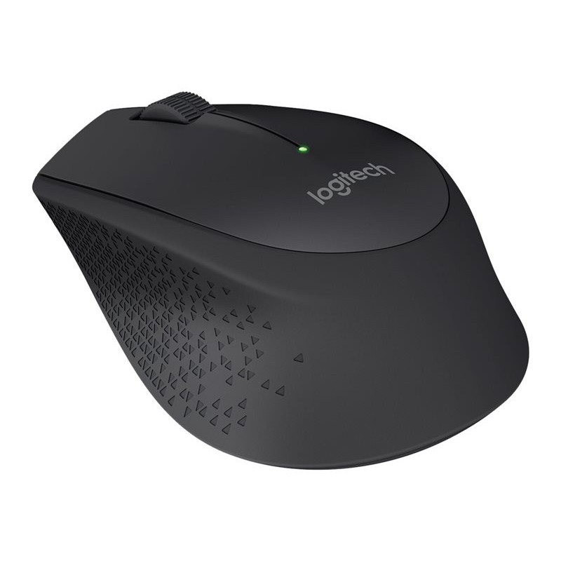 LOGITECH M280 Mouse right-handed optical 3 buttons wireless 2.4 GHz USB wireless receiver black
