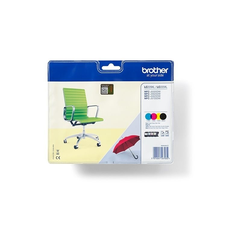BROTHER LC229XLVALBP Brother LC229XLVALBP Cartus Black, Cyan, Magenta, Yellow - 2400 pagini