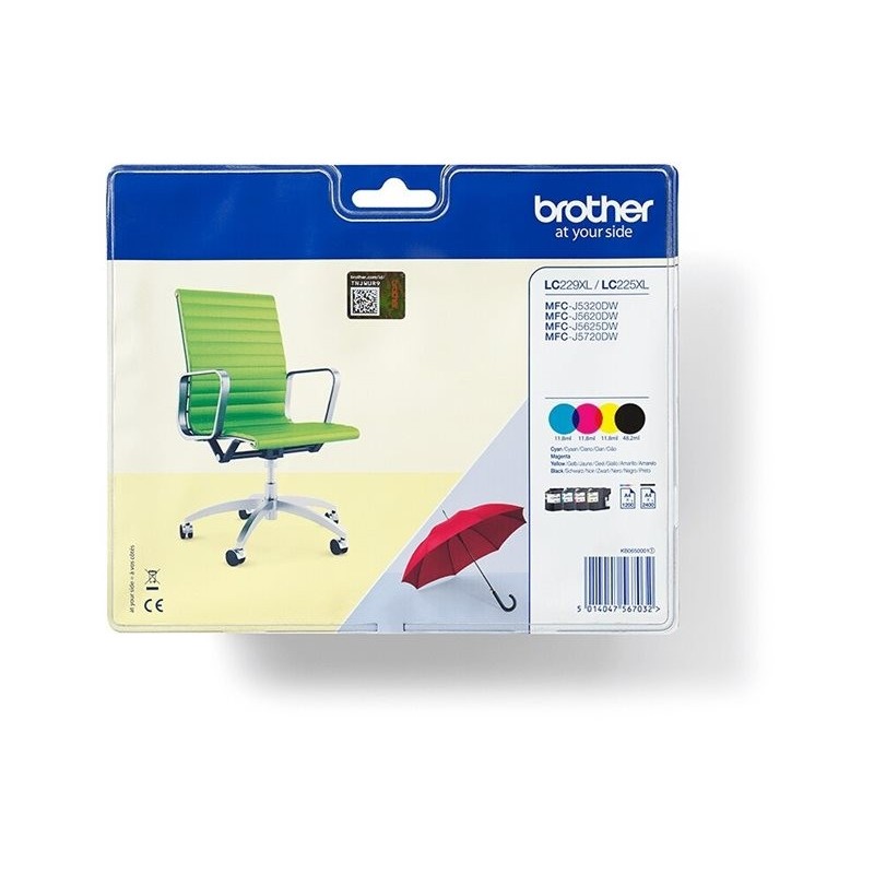 BROTHER LC229XLVALBP Brother LC229XLVALBP Cartus Black, Cyan, Magenta, Yellow - 2400 pagini