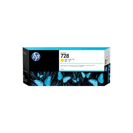 HP 728 300-ml Yellow Ink Cartridge