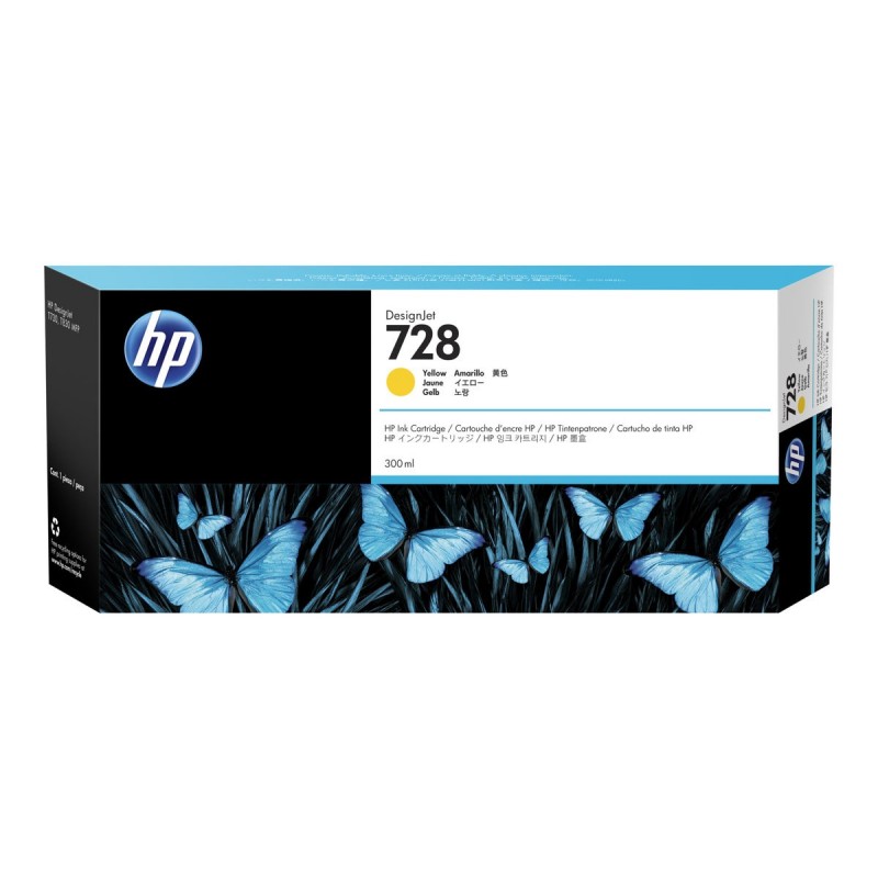 HP 728 300-ml Yellow Ink Cartridge