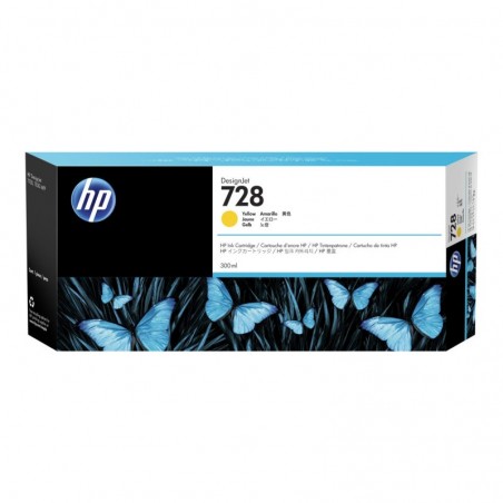 HP 728 300-ml Yellow Ink Cartridge