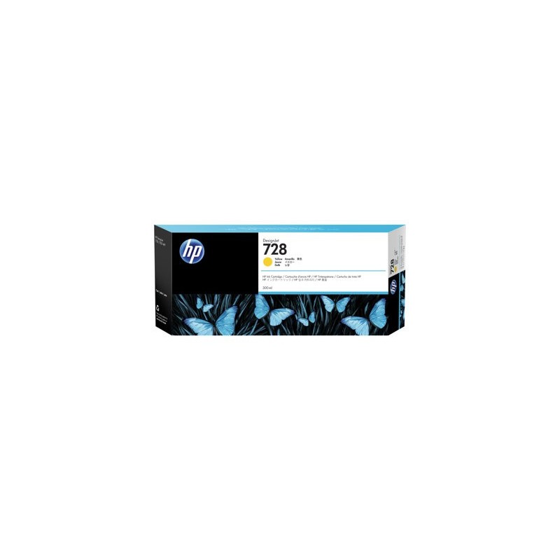 HP 728 300-ml Yellow Ink Cartridge