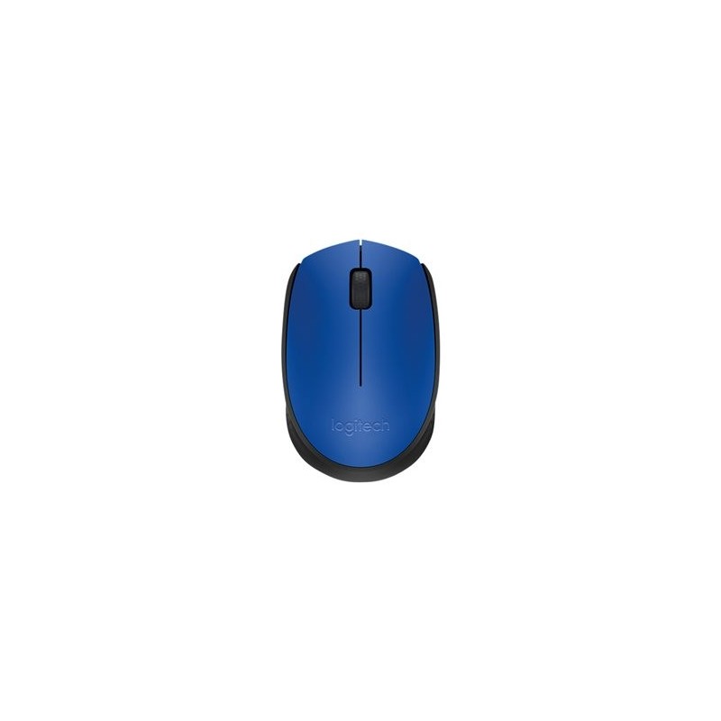 LOGITECH M171 Mouse right and left-handed wireless 2.4 GHz USB wireless receiver black blue