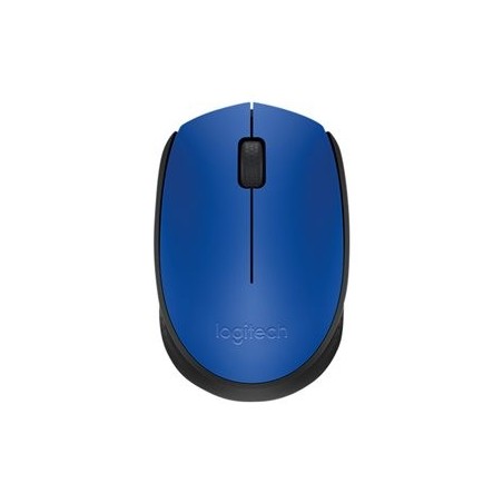 LOGITECH M171 Mouse right and left-handed wireless 2.4 GHz USB wireless receiver black blue
