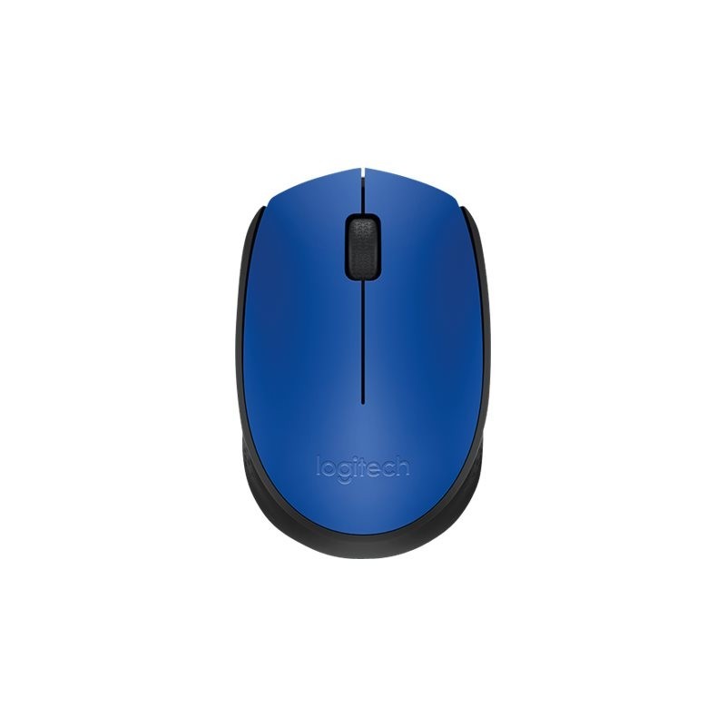LOGITECH M171 Mouse right and left-handed wireless 2.4 GHz USB wireless receiver black blue