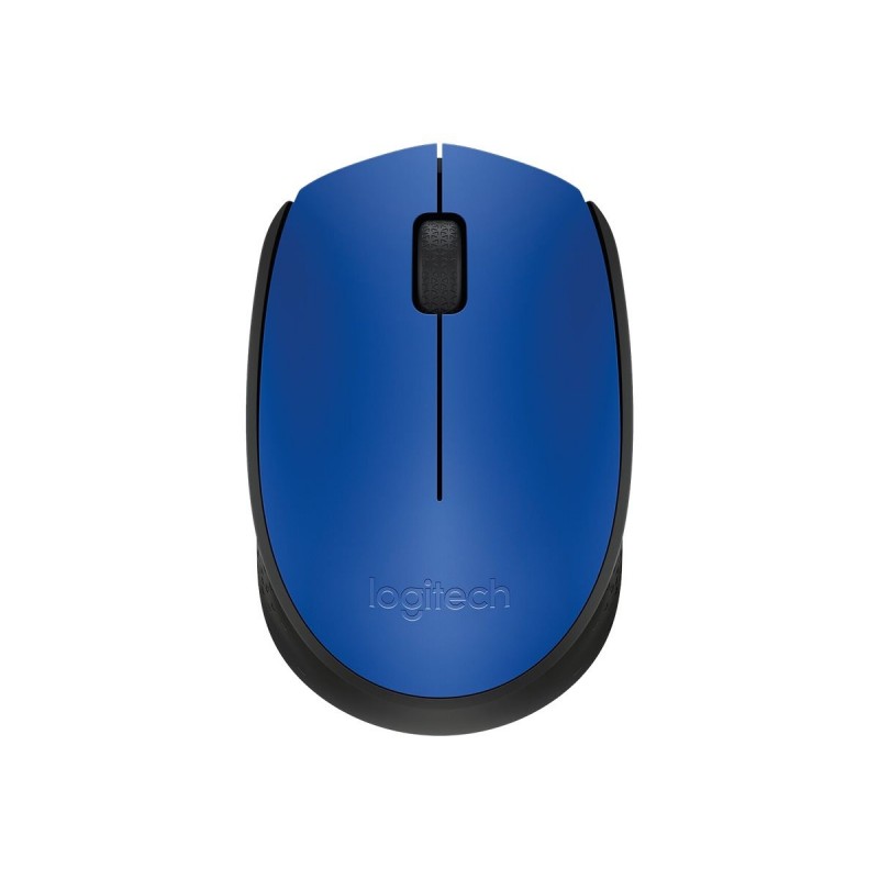 LOGITECH M171 Mouse right and left-handed wireless 2.4 GHz USB wireless receiver black blue