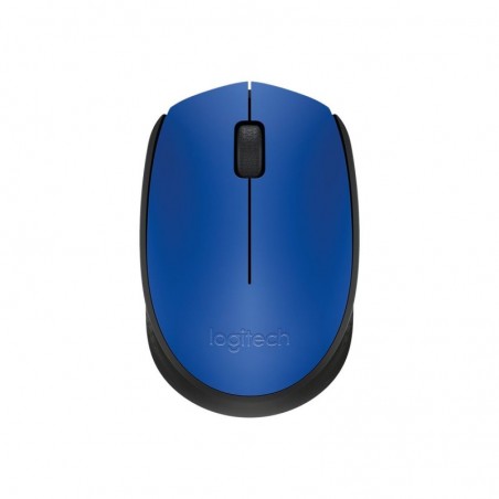 LOGITECH M171 Mouse right and left-handed wireless 2.4 GHz USB wireless receiver black blue