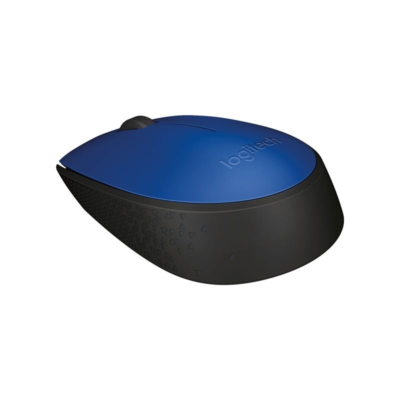 LOGITECH M171 Mouse right and left-handed wireless 2.4 GHz USB wireless receiver black blue