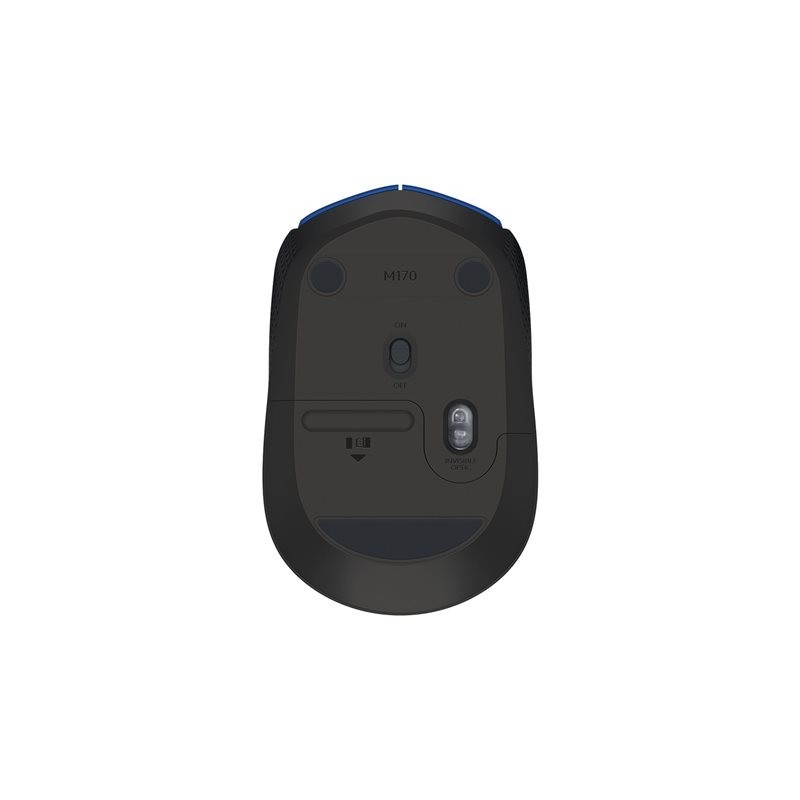 LOGITECH M171 Mouse right and left-handed wireless 2.4 GHz USB wireless receiver black blue